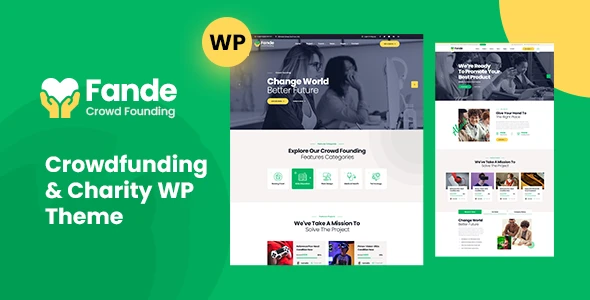 Fande – Crowdfunding & Charity WordPress Theme + RTL