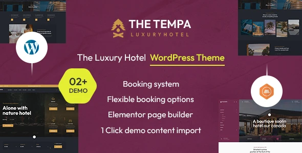 Tempa – The Luxury Hotel WordPress